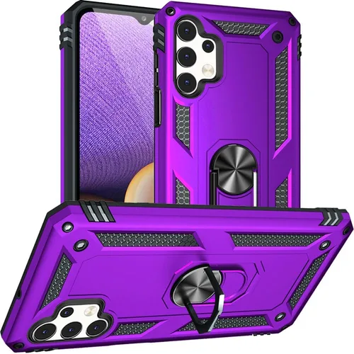 Miniatura 11 de Yiakeng Funda para Galaxy A32 5G, Samsung A32 5G, fundas protectoras de grado militar con anillo para Samsung Galaxy A32 5G (verde militar)