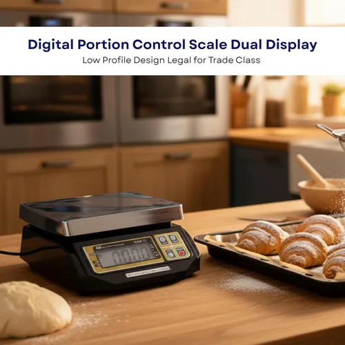 Miniatura 5 de Aquos Báscula digital de alimentos – Serie SI Clase III Legal para Control de Porciones Comerciales, báscula de cocina de acero inoxidable de doble