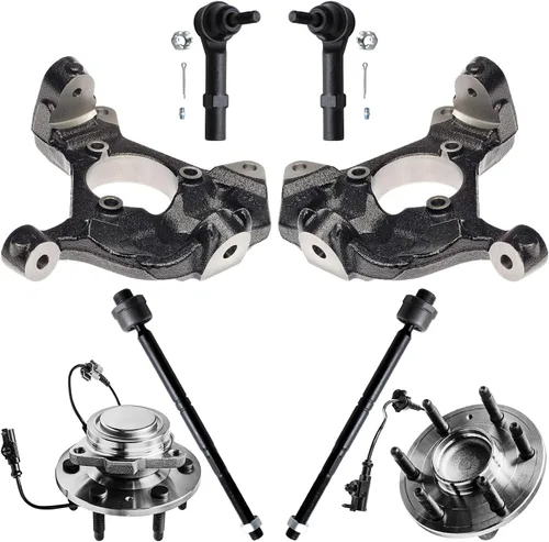 Miniatura 84 de Detroit Axle - Conjunto de manguetas de dirección delanteras de 2 piezas para Hyundai Accent 06-11, 2 manguetas de dirección y conjunto de buje