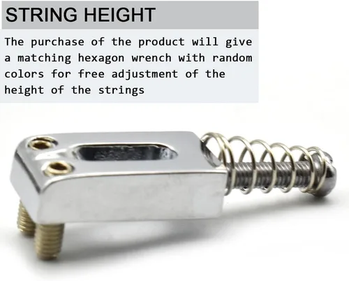 Miniatura 4 de Sillín de puente de guitarra con tornillos de resorte, llave trémolo para Fender Strat Stratocaster Tele Telecaster, accesorios de repuesto