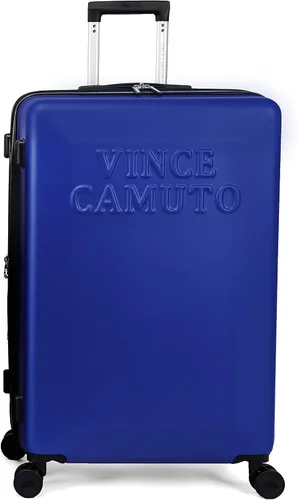 Vince Camuto - Carrito rígido extensible y ligero con ruedas giratorias dobles, Azul tinta, 28-Inch