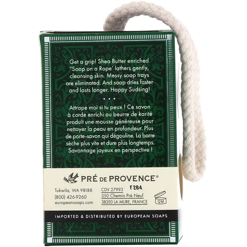 Miniatura 4 de Pre de Provence Bergamot & Thyme - Colección de fragancias para hombre, jabón en una cuerda, 7.05 oz