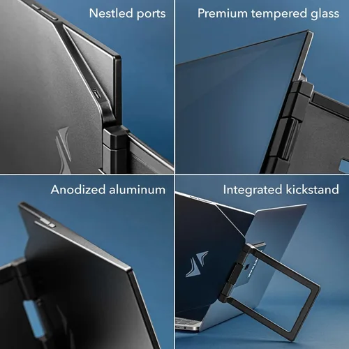 Miniatura 3 de SideTrak Swivel Pro - Monitor portátil ultra delgado de 13.3 pulgadas, pantallas para laptop FHD IPS 1080p con soporte + bisagra giratoria patentada