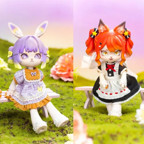 Miniatura 9 de Bonnie Blind Box Figuras de muñeca, 1/12 BJD figuras de acción de tamaño OB11, muñecas móviles con ropa de muñeca, juguetes de regalo sorpresa