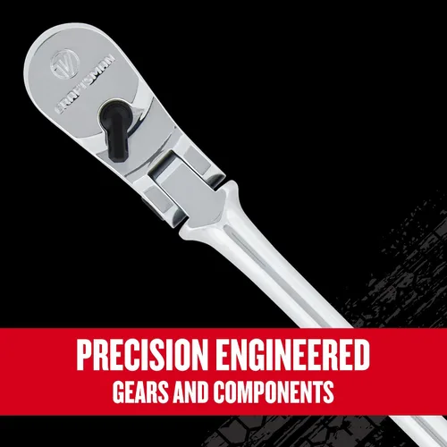 Miniatura 8 de CRAFTSMAN Trinquete Serie V, accionamiento de 1/4 pulgada, 80 dientes, cabezal flexible XL (CMMT86303V)