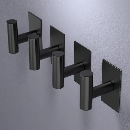 Miniatura 3 de VAEHOLD - Ganchos adhesivos de pared para toallas, resistentes, impermeables, para colgar abrigos, ropa, gancho de pared para armario para cocina