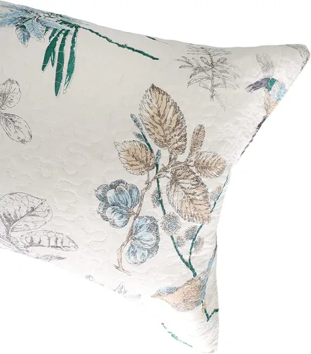 Miniatura 6 de Brandream Fundas de almohada acolchadas 100% algodón, 2 piezas, tamaño estándar, diseño de pájaros de campo americano, decoración de dormitorio