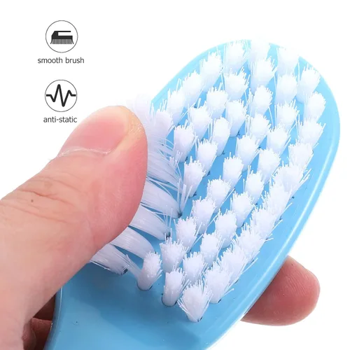 Miniatura 4 de EXCEART Juego de cepillo y peine para el pelo del bebé, cepillo de masaje para el cuero cabelludo para recién nacidos y niños pequeños, 1 juego
