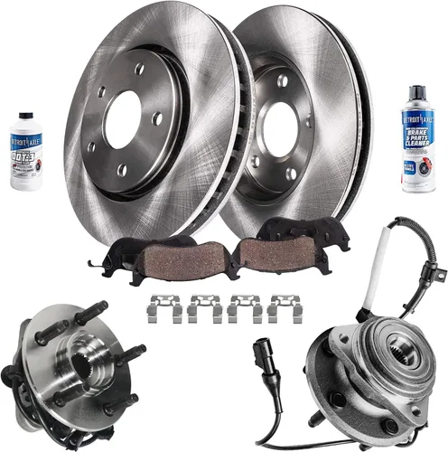 Miniatura 36 de Detroit Axle - Rotores de freno para Nissan NV2500 NV3500 NV1500 NV1500 2012-2021, repuesto de rotores de freno de disco: rotor delantero de 14.17