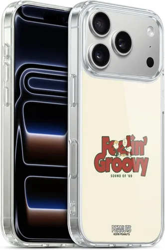 Miniatura 104 de Head Case Designs Funda de gel Woodstock 50th con licencia oficial de Peanuts Snoopy Guitar 1969 [protección de grado militar] compatible con Apple