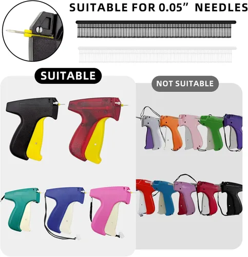 Miniatura 2 de Kit de 2000 sujetadores de pistola de puntada, 0.17 pulgadas, sujetadores de pistola de puntada extrafina, los pequeños sujetadores de pistola