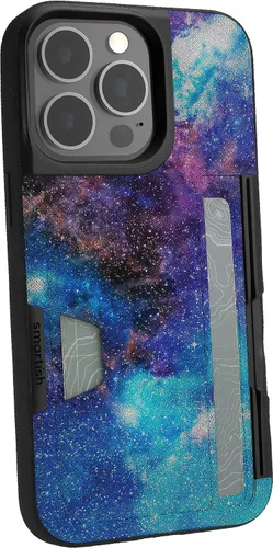 Miniatura 96 de Smartish Funda tipo cartera para iPhone 13 Pro – Wallet Slayer Vol. 2 [delgada + protectora] tarjetero con función atril - Black Tie Affair