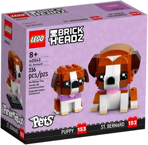 Miniatura 2 de Lego BrickHeadz 40543 - Juego de perro y cachorro de San Bernardo