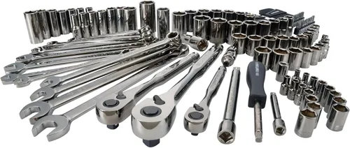CRAFTSMAN CMMT12033 - Juego de herramientas mecánicas, guías de 0.25, 0.375 y 0.5 pulgadas, SAE/métrico, 121 piezas
