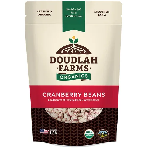 Frijoles de arándanos secos orgánicos de 1 libra, sin OMG, orgánicos USDA, cultivados a partir de suelo regenerativo, certificado limpio probado,