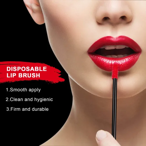 Miniatura 4 de 300pcs cepillos de labios desechables maquillaje cepillo aplicadores de brillo labial varitas kits de herramientas brillo labial brillo de labios
