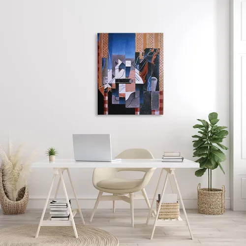 Miniatura 3 de Stupell Industries Violón y guitarra Juan Gris Pintura abstracta clásica lienzo arte de pared, diseño por one1000paintings Lienzo envuelto en galería