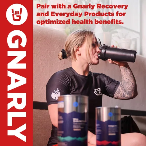 Miniatura 7 de Gnarly Nutrition BCAA en polvo, ponche de frutas - Aminoácidos BCAAS pre-entrenamiento - Certificado NSF Sport - Suplemento para apoyar