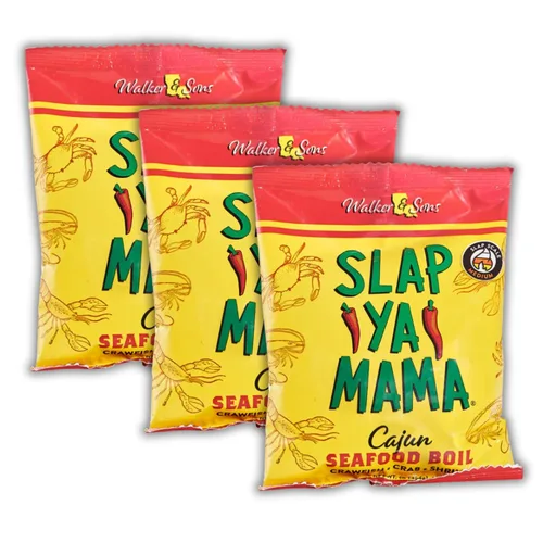 Miniatura 11 de Slap Ya Mama condimento cajún de Louisiana, paquete de variedad de especias, latas de 8 onzas, 1 mezcla cajún original y 1 mezcla cajún picante