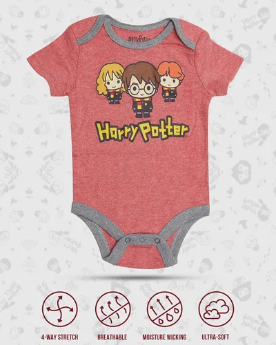 Miniatura 3 de Harry Potter Paquete múltiple de body de manga corta para bebé niña o niño