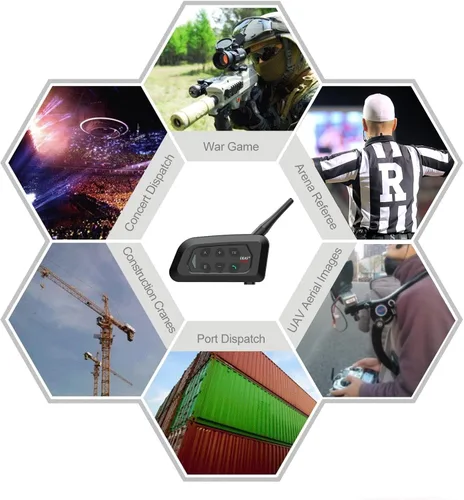 Miniatura 6 de EJEAS V4C Plus - Intercomunicador de árbitro profesional, sistema de comunicación de árbitro Bluetooth 5.1 con función de radio FM para deportes