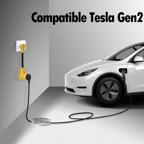 Miniatura 3 de ONETAK NEMA TT-30P a 14-50R Adaptador 120V 30 Amp 3 clavijas macho a 4 clavijas hembra compatible con cargador Tesla EV (1 pie)