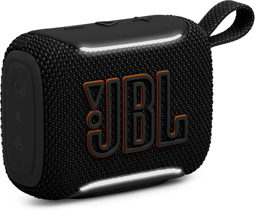 JBL Go 5 - Altavoz ultraportátil impermeable y a prueba de caídas con sonido legendario JBL e iluminación ambiental de borde, emparejamiento estéreo