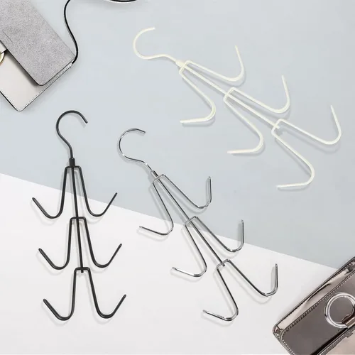 Miniatura 7 de TOPIA HANGER Organizador para colgar bolsos para armario, paquete de 2 ganchos organizadores de bolsos, ganchos de metal giratorios de 360°, estante