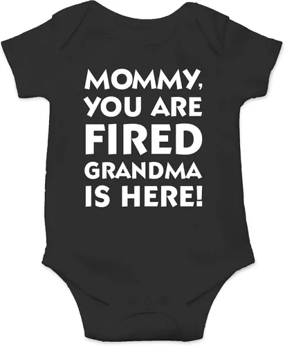 Miniatura 9 de CBTwear Mommy You Are Fired, Grandma Is Here - Ropa de bebé - Divertido traje de bebé para recién nacido para niños y niñas