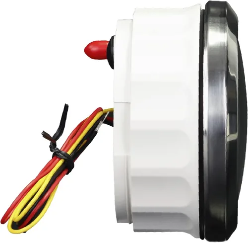 Miniatura 4 de MOTOR METER RACING W Pro 85mm 3-3/8" Velocímetro GPS Digital Odómetro 200 MPH/300 KMH Impermeable Dial Negro LED Blanco para Coche, Camión, Barco