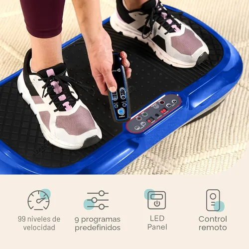Miniatura 5 de LifePro Waver - Máquina de ejercicios con placa vibratoria – Vibración de alta intensidad para la activación muscular, plataforma vibratoria de Azul