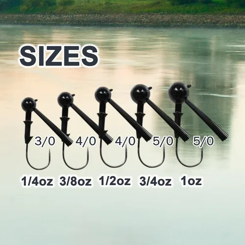 Miniatura 7 de Reaction Tackle Plantillas de fútbol de tungsteno para pesca de lubina, diseño de cebo sin malas hierbas, 97% de tungsteno puro, cabeza de plantilla