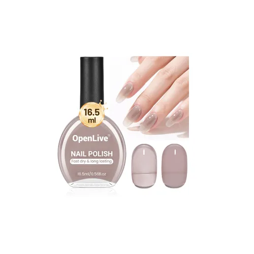 Miniatura 9 de OpenLive 16.5ml Gel Jelly Baby Blue Esmalte de uñas de gran volumen de secado rápido, brillo de larga duración, arte de uñas para uñas de manos