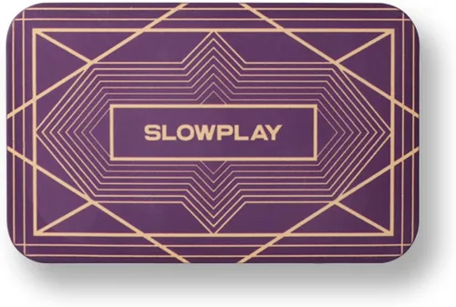 SLOWPLAY Placas rectangulares de fichas de póquer, paquete de 10 unidades, placas profesionales de estilo europeo sin denominación, compuesto de
