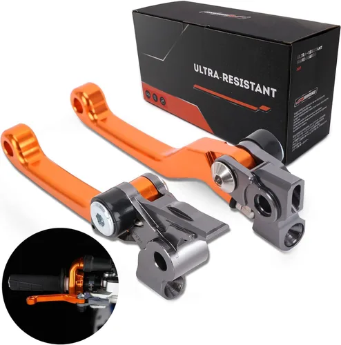 Miniatura 6 de JFG RACING Palancas de embrague y freno plegables para moto de tierra, palancas de embrague desmontables para 125 150 250 300 350 450 500 SX XC EXC
