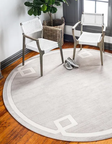 Miniatura 14 de Unique Loom Colección Uptown de Jill Zarin - Alfombra moderna con textura de estilo griego, color beige (1.25 x 1.85 m)