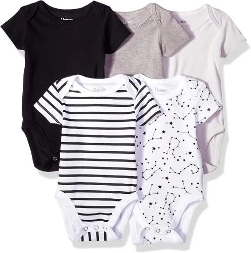 Miniatura 11 de Hanes - Bodis para bebés, Ultimate Flexy de manga corta, unisex, paquete de 5