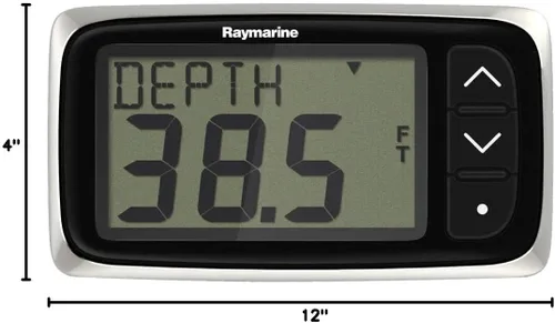 Miniatura 2 de Raymarine Profundidad i40 con sistema de profundidad transductor Raymarine i40 a través del casco