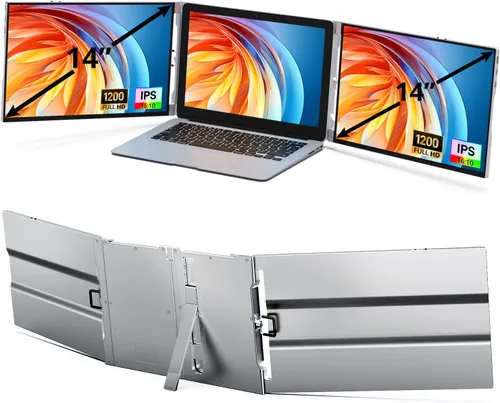 Miniatura 8 de AYY Monitor portátil 4k, pantalla táctil de 13.4" 3840x2160 Segunda pantalla 100% sRGB, 400cd HDR USB C Ultra Slim IPS Monitor portátil para Mac