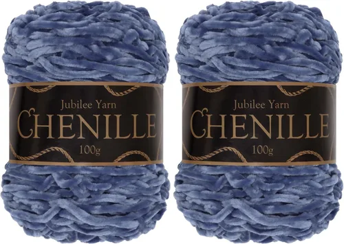 Miniatura 95 de JubileeYarn - Hilo de chenilla (3.53 oz/poliéster peinado, circonita), 1 pastel