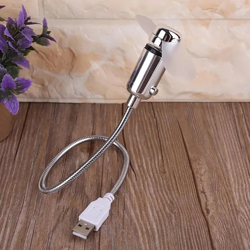 Miniatura 8 de Sokelinn-six Ventilador LED USB, mini ventilador de refrigeración flexible portátil alimentado por USB con interruptor para computadora