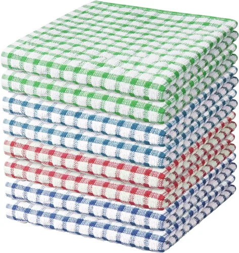 Miniatura 20 de Nialnant 8 Piezas Trapos de Cocina para Platos, 100% Algodón Suave Absorbente de Secado Rápido, Paños de Cocina para Cocina, Lavar Platos, Trapos