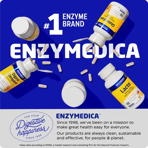 Miniatura 9 de Enzymedica Vitamina D3 K2, 5000 UI Vegan D3 + 90 mcg MK-7, suplemento a base de plantas con hongos shiitake y fibra prebiótica para apoyo óseo e