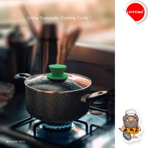 Miniatura 5 de Pomo universal de repuesto para tapas de cacerola, de silicona, resistente al calor, sin BPA, apto para lavavajillas, se adapta a sartenes y fundas