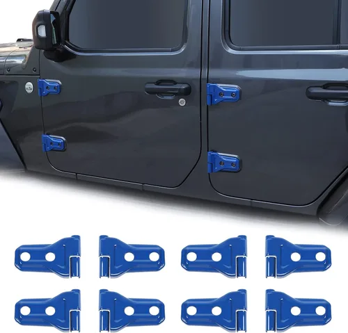 Miniatura 15 de CheroCar Cubiertas de bisagra de puerta para Jeep JK, protector para Jeep Wranlger Unlimited Rubicon Sahara accesorios deportivos 2007-2018 JK JKU 8
