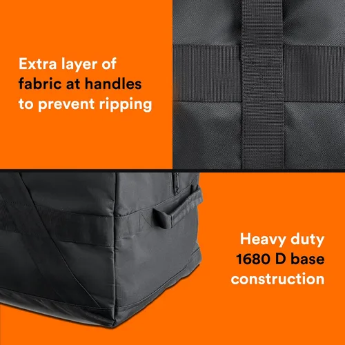 Miniatura 5 de Fitdom Bolsa de viaje de almacenamiento grande, Negro -, Bolsa de lona