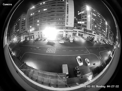 Miniatura 2 de Real HD Cámara analógica TVI de 5MP con un amplio ángulo de visión de 180°, domo ojo de pez con conector BNC