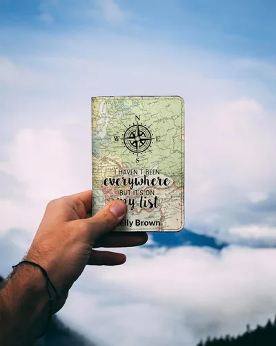 Miniatura 85 de Wanderlust - Soporte para pasaporte de cuero para mujer