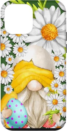 Miniatura 16 de iPhone 16 Easter Chick Gnome Graphic For Women Floral Daisy Flower Case