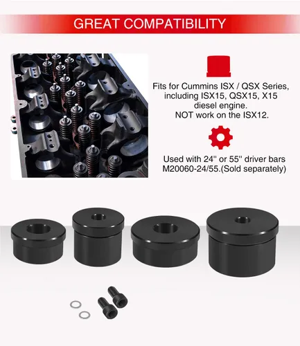 Miniatura 3 de 3164088 para Cummins Juego de herramientas de adaptador de cojinete de leva para ISX ISX15 QSX QSX15, kit de herramientas de instalación